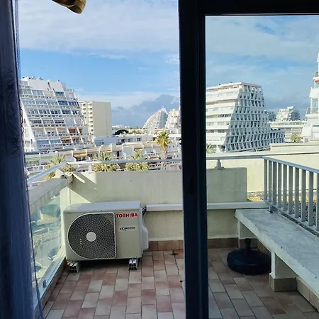 Lumineux Vue Mer, Clim - 4 Pers. - Fr-1-874-74 * La Grande Motte
